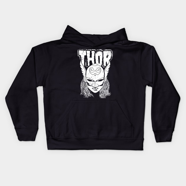 HEAVY METAL GODDESS Kids Hoodie by illproxy